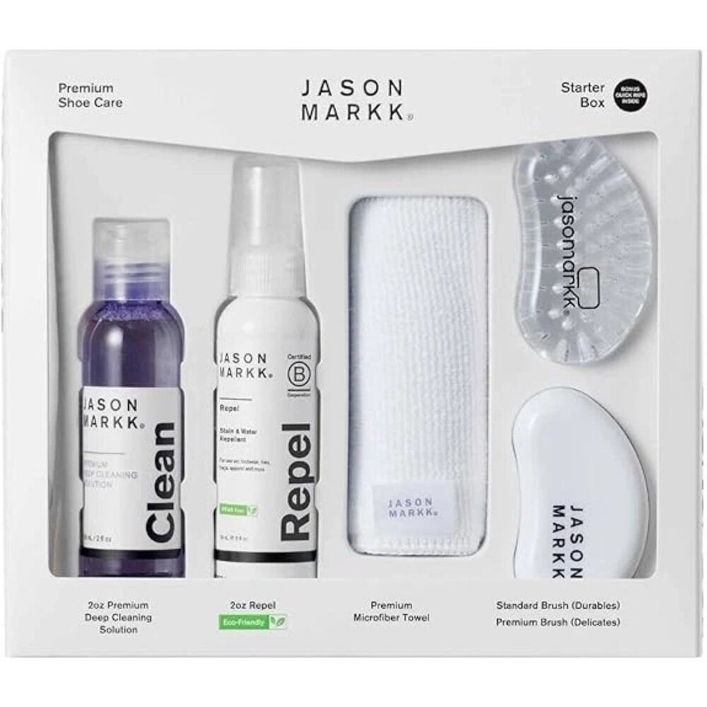 Jason Markk Starter Box, Shoe Cleaning Kit, 5-Piece Set, Deep Cleaning Solutions